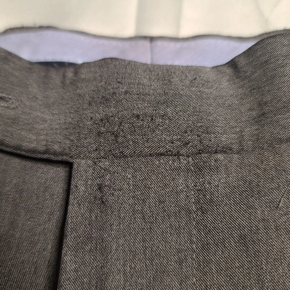 Tommy Hilfiger Mens Dress Pants 34×30 Dark Gray Preppy Stretch Soft Rayon